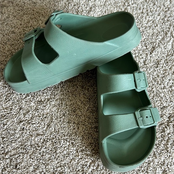 MIA Platform Footbed Sandal 🩴 Seafoam Green SZ 6 - Picture 1 of 6